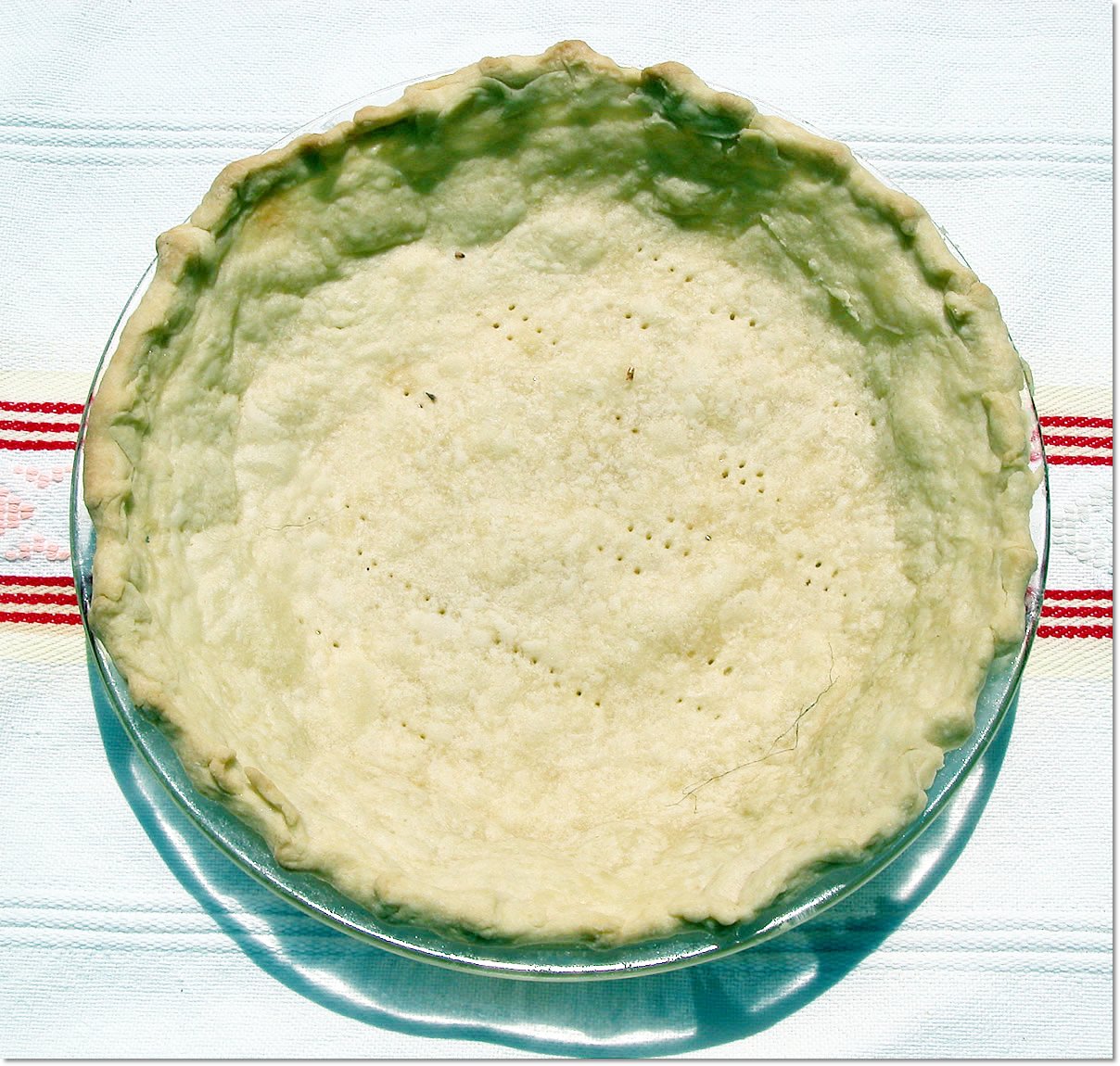 Baked pie crust