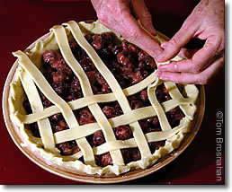 Weaving Lattice Pie Crust